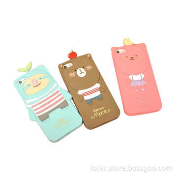 Newest Romane Hello Geeks 3d silicone animal phone case for iPhone 6